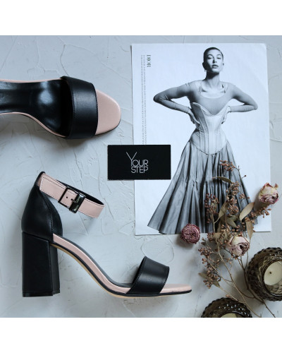 Шкіряні босоніжки на підборах Арт. 853-3/48Ок