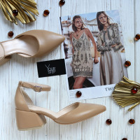 Босоніжки з карамельної шкіри з гострим носиком Арт. 657-4/w324Ок