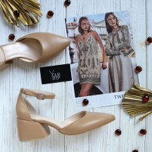 Босоніжки з карамельної шкіри з гострим носиком Арт. 657-4/w324Ок