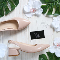 Лакові слінгбеки з гострим носом Арт. 457-3/53Ок