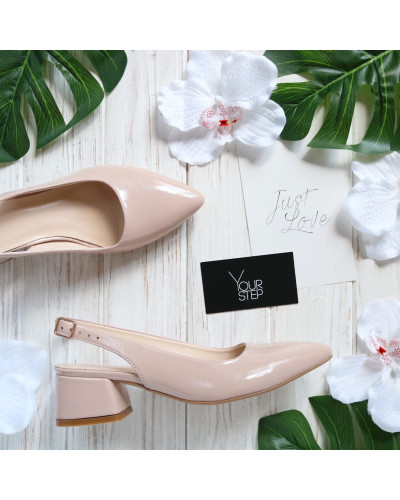 Лакові слінгбеки з гострим носом Арт. 457-3/53Ок