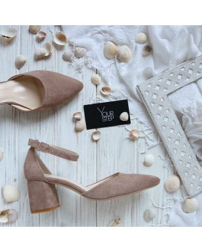 Бежеві босоніжки з гострим носом Арт. 657-4/47Ок