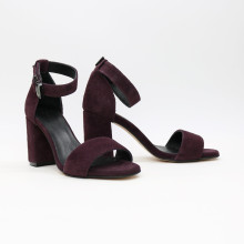 Замшеві босоніжки на підборах Арт. 853-3/48Ок