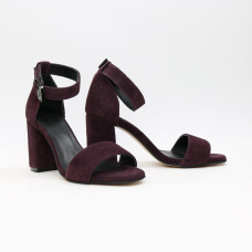 Замшеві босоніжки на підборах Арт. 853-3/48Ок