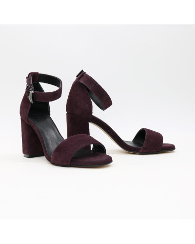 Замшеві босоніжки на підборах Арт. 853-3/48Ок