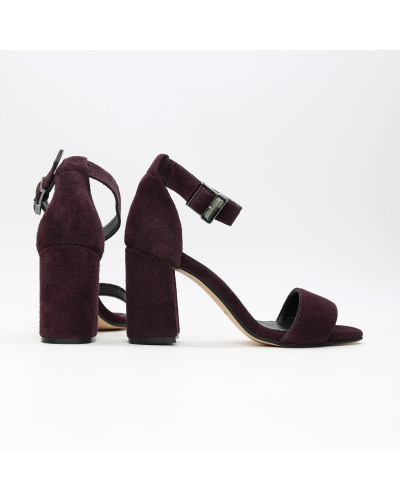 Замшеві босоніжки на підборах Арт. 853-3/48Ок