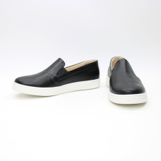 Мокасини із чорної шкіри Арт. Em-3