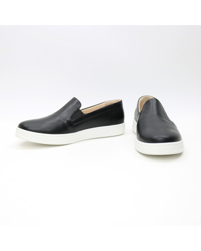 Мокасини із чорної шкіри Арт. Em-3