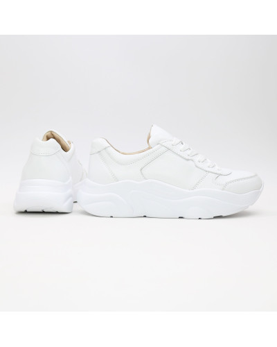 Білі кросівки з натуральної шкіри Арт. Т-3/21913