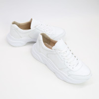 Білі кросівки з натуральної шкіри Арт. Т-3/21913