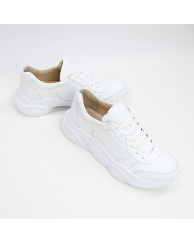 Білі кросівки з натуральної шкіри Арт. Т-3/21913