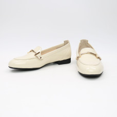 Бежеві лакові лофери Арт. 156-1Hill-2578