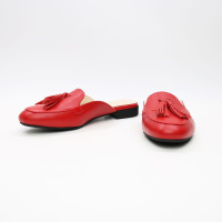 Мюлі із червоної шкіри Арт. 156-2Hil