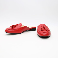 Мюлі із червоної шкіри Арт. 156-2Hil