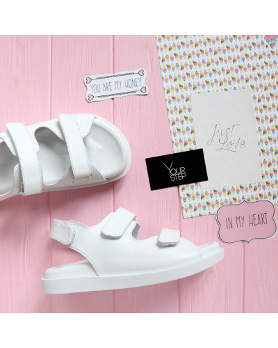 Сандалі з білої шкіри Арт. 10-38/21067