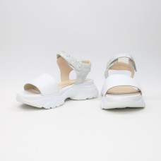 Сандалі білого кольору на липучках Арт. 10-24/193