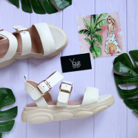 Сандалі з бежевої шкіри Арт. 10-36/197