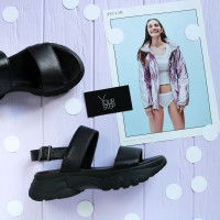 Сандалі з чорної шкіри Арт. 10-34/193