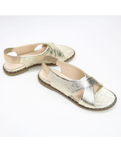 Сандали из кожи цвета золото Арт. 10-17Lib