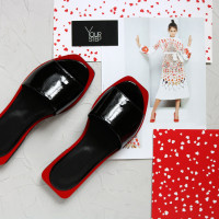 Чорні лакові шльопанці Арт. 10-9/0504