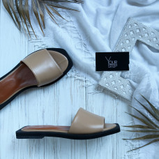 Шльопанці з карамельної шкіри Арт. 10-9/0504