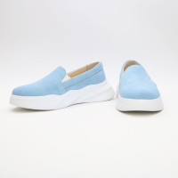 Сліпони із блакитної замші Арт. 15-1/195