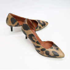 Туфлі-човники зі шкіри з принтом Арт. 657-2/36