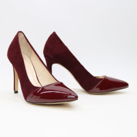 Туфлі-човники кольору бордо Арт. 35-9Os/60Ок