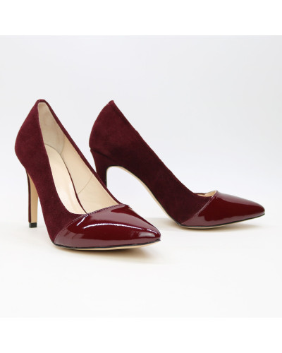 Туфлі-човники кольору бордо Арт. 35-9Os/60Ок