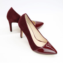 Туфлі-човники кольору бордо Арт. 35-9Os/60Ок