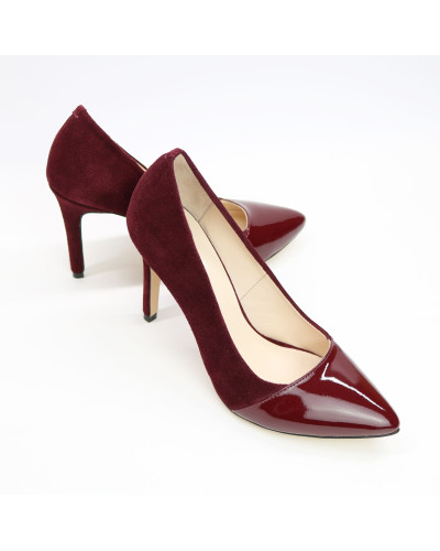 Туфлі-човники кольору бордо Арт. 35-9Os/60Ок