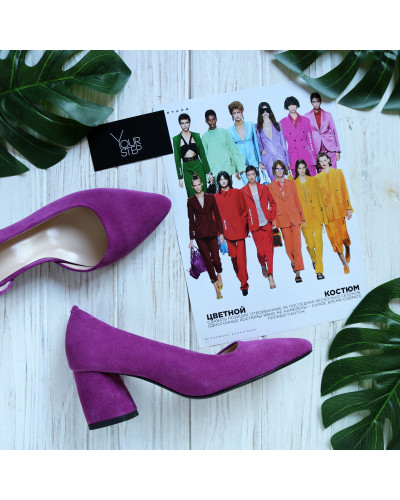 Туфлі-човники кольору фуксія Арт. 657-2/47Ок