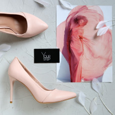 Туфлі-човники кольору пудра Арт. 35-9Os