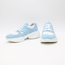 Кросівки з блакитної замші Арт. 15-2/176