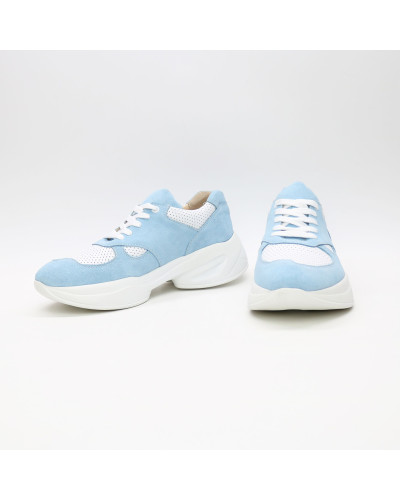 Кросівки з блакитної замші Арт. 15-2/176