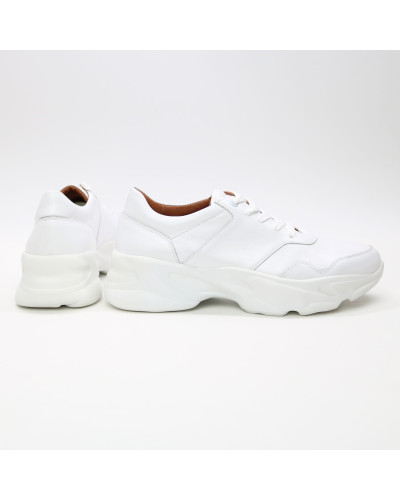 Кросівки із білої шкіри Арт. Kr-4/188