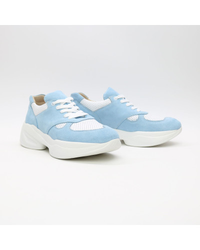 Кросівки з блакитної замші Арт. 15-2/176
