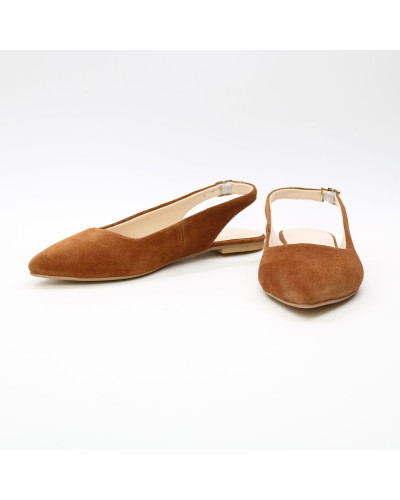 Слингбеки из рыжей замши (арт. 17-5)