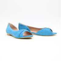 Балетки з замші блакитного кольору Арт. 05-2