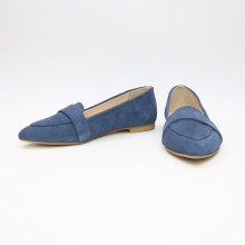 Балетки з замші кольору джинс Арт.: 17-7П