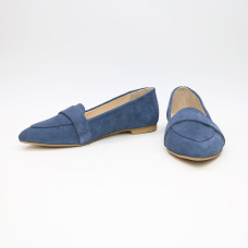 Балетки з замші кольору джинс Арт.: 17-7П