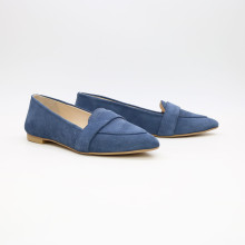 Балетки з замші кольору джинс Арт.: 17-7П