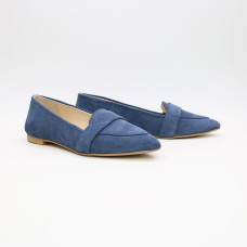 Балетки з замші кольору джинс Арт.: 17-7П