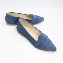 Балетки з замші кольору джинс Арт.: 17-7П