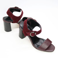 Босоніжки бордового кольору Арт. 853-2/45