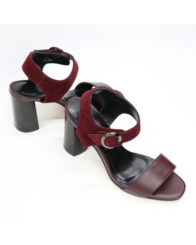 Босоніжки бордового кольору Арт. 853-2/45