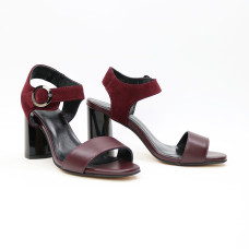 Босоніжки бордового кольору Арт. 853-2/45