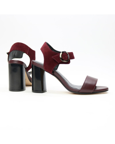 Босоніжки бордового кольору Арт. 853-2/45