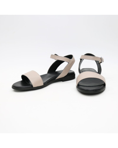 Босоніжки з бежевої шкіри Арт. 10-5/D100