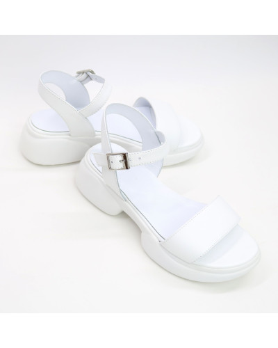 Босоніжки з білої шкіри Арт. 10-5/194